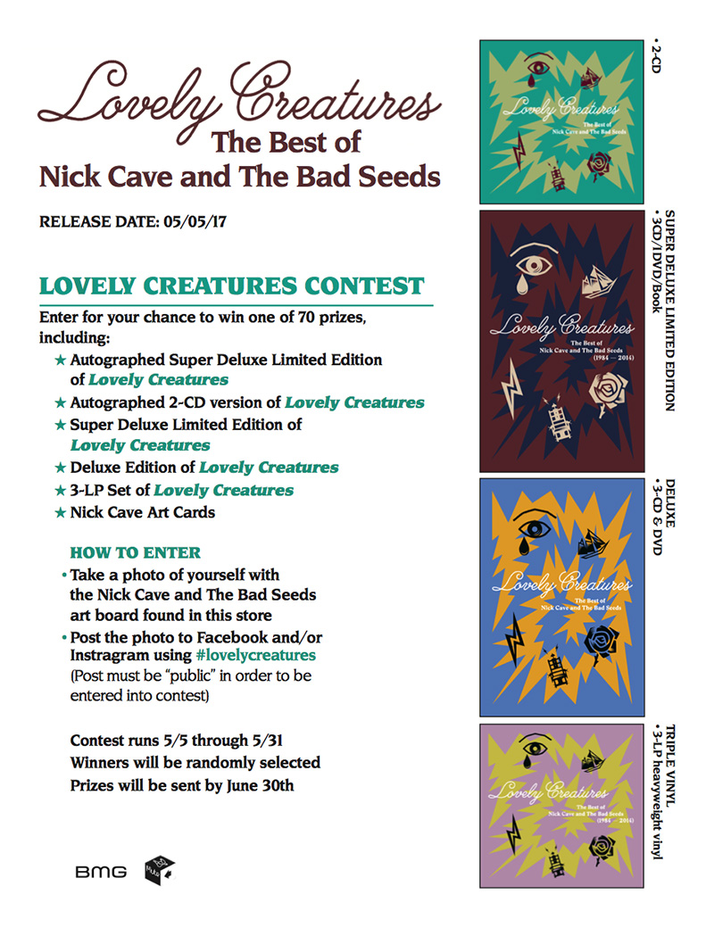 Nick Cave: Lovely Creatures Contest - Records