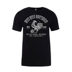 Men's Cotton/Poly T-Shirt (Black w/ Silver Logo)