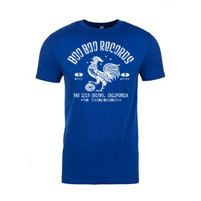 Men's 100% Cotton T-Shirt (Royal Blue w/ White Logo)