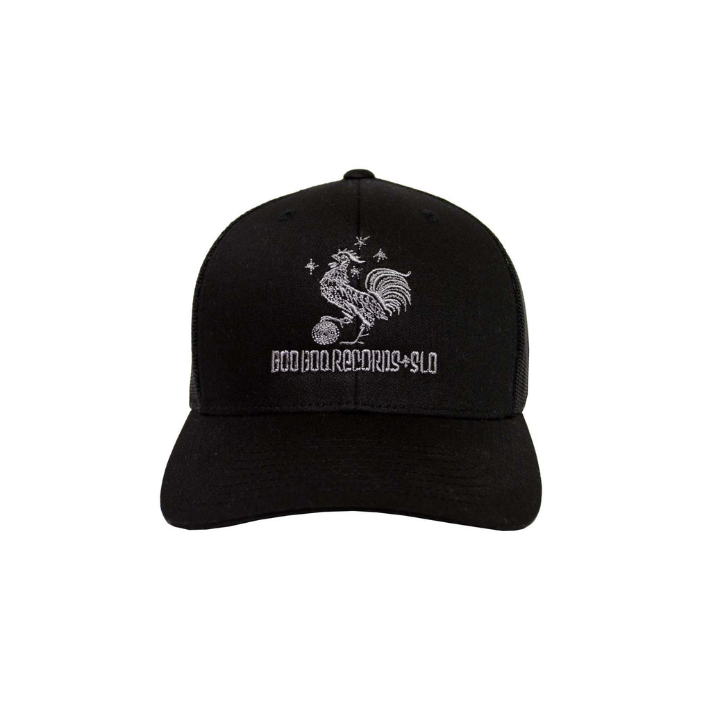 Black Retro Trucker Cap