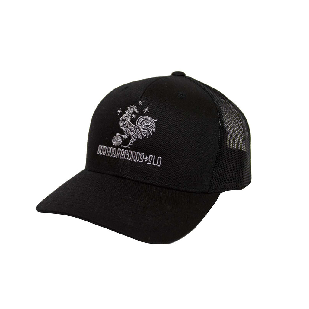 Black Retro Trucker Cap
