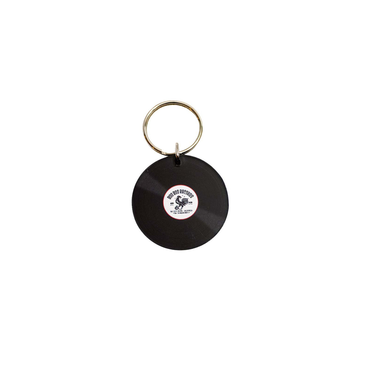 Boo Boo Black Record Keychain