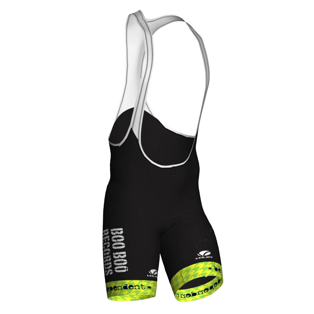Men's Peloton DX Bib (Boo Boo Records, Black, White, Neon Yellow)