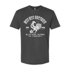 Men's 100% Cotton T-Shirt (Boo Boo Records, Metal, White Logo)