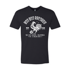 Men's Cotton/Poly T-Shirt (Boo Boo Records, Vintage Black, White Logo)