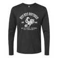 Men's Tri-Blend Long Sleeve T-Shirt (Vintage Black with White Boo Boo Records Logo)