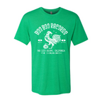 Men's Tri-Blend T-Shirt (Boo Boo Records, Envy Green, White Logo)