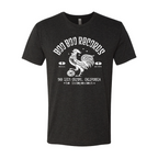 Men's Tri-Blend T-Shirt (Boo Boo Records, Vintage Black, White Logo)