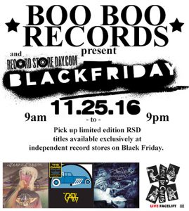 Boo Boo Records Black Friday
